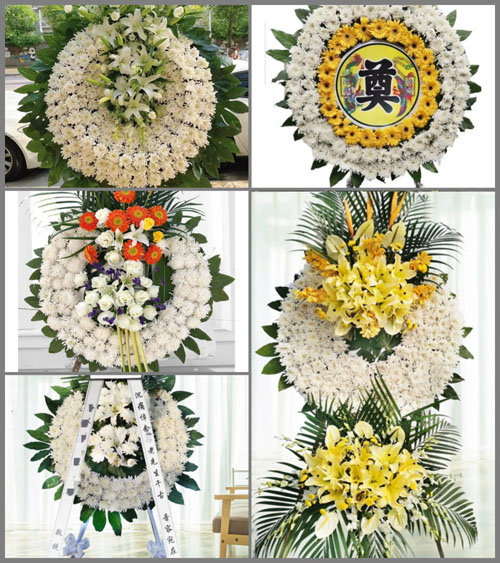 湖南永州祁阳县八宝镇黄河村花圈速递